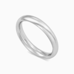 טבעת נישואין זהב לבן קלאסית